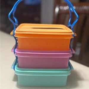 Colorful Stackable lunchbox Storage Containers
